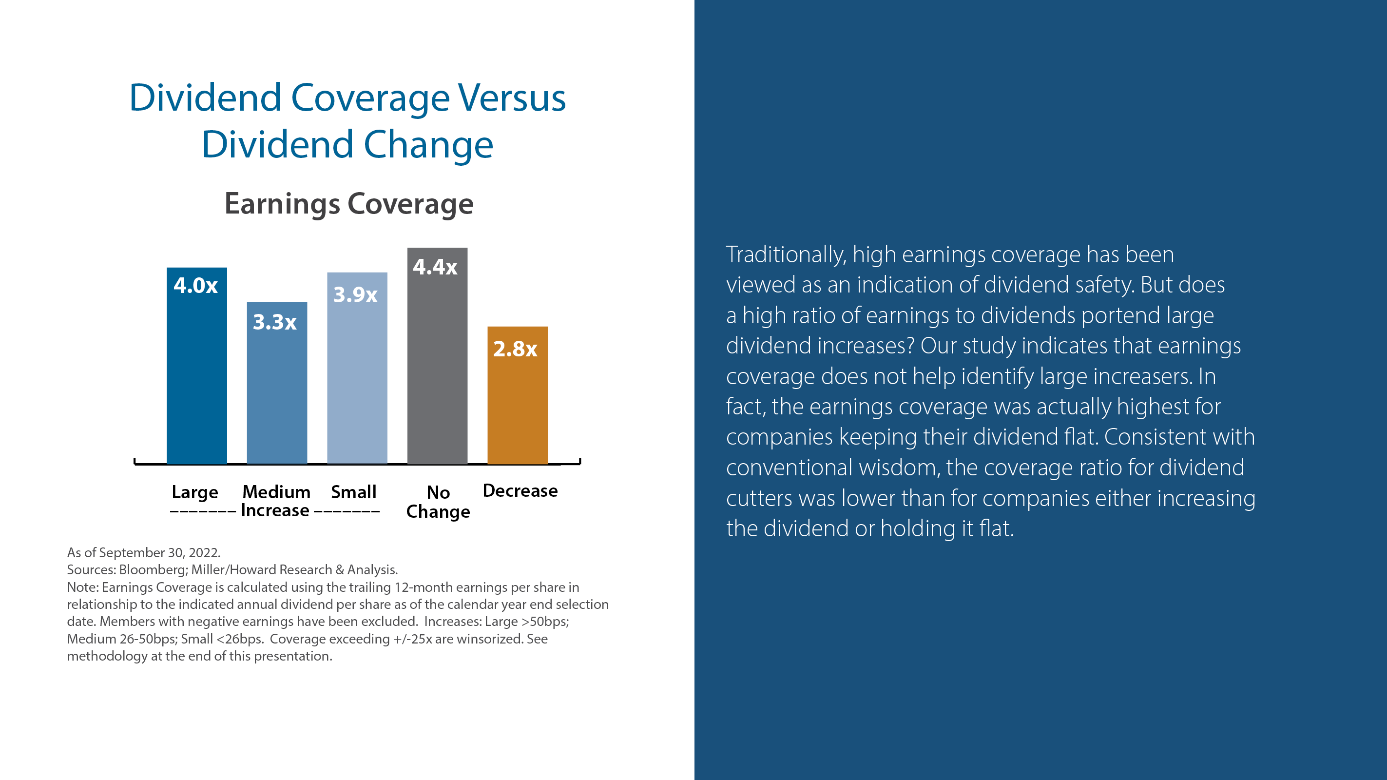 Dividend Coverage Versus Dividend Change 1 - Earnings Coverage
